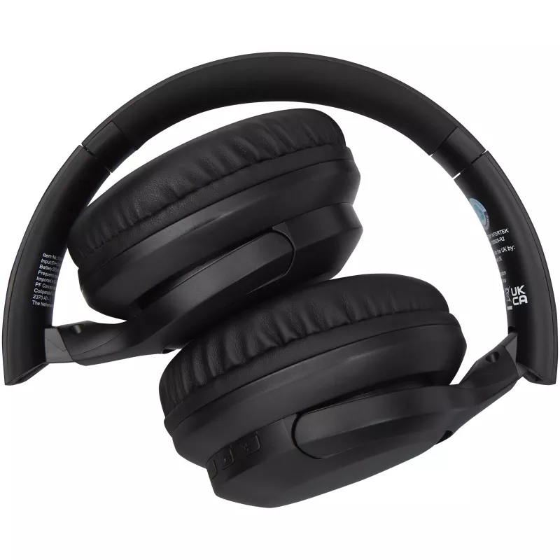 Loop słuchawki Bluetooth® z tworzyw sztucznych pochodzących z recyklingu - Czarny (12429690)