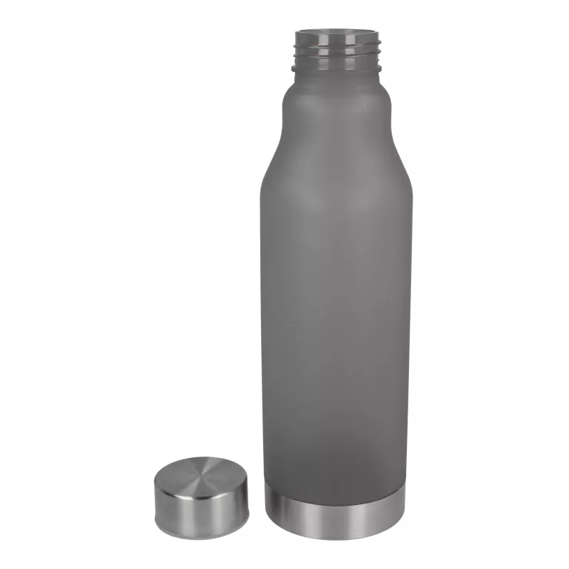 Matowa butelka R-PET 600ml - czarny mrożony (LT98824-N5402)