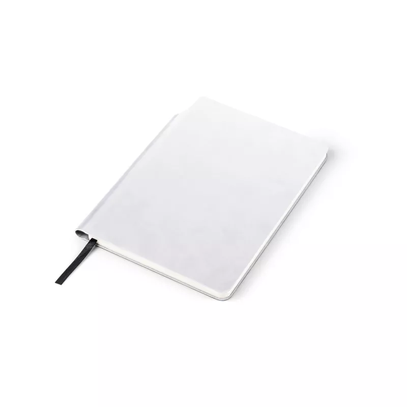 Biały notes moli A5 w miękkiej okładce z miejscem na długopis