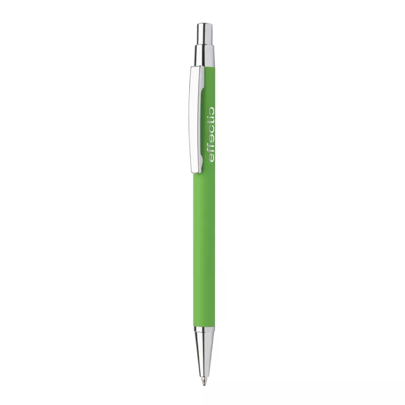 Długopis metalowy z lustrzanym grawerem Chromy - zielony (AP845173-07)