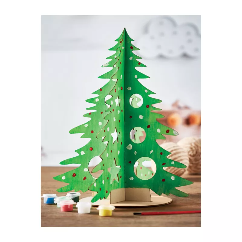 Choinka drewniana do malowania TREE AND PAINT - Drewna (CX1493-40)
