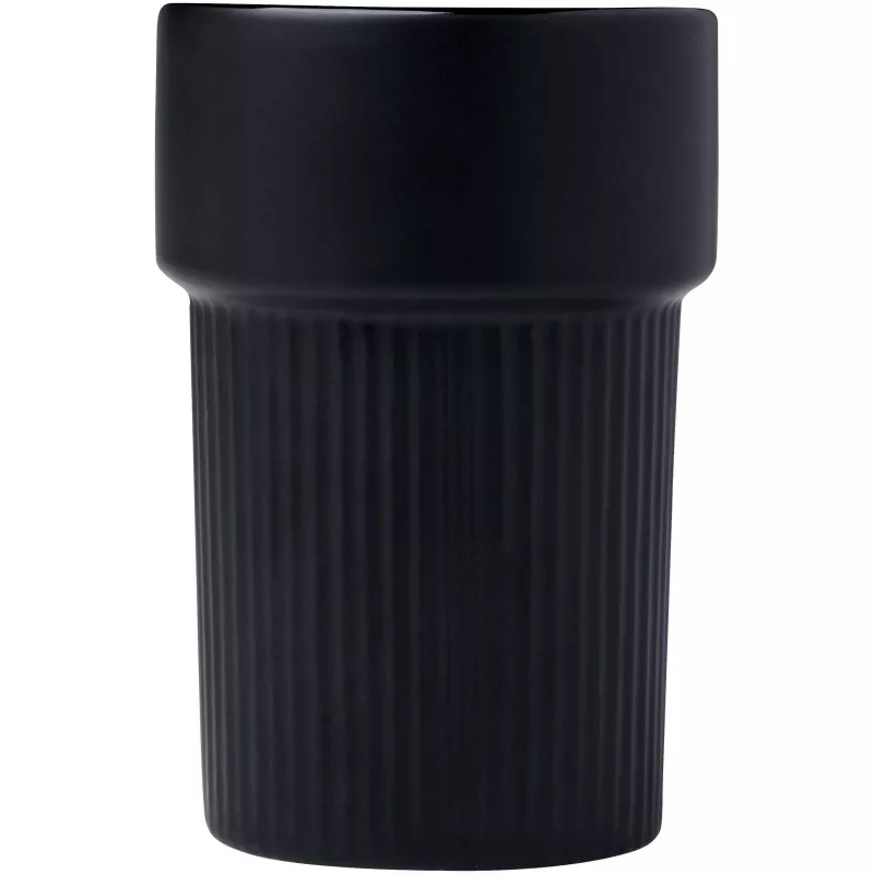 Fika kubek 340 ml z bambusową osłoną - Czarny (10080990)