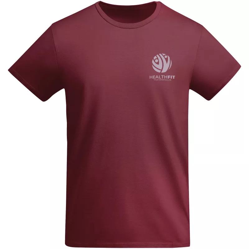 Koszulka T-shirt męska bawełniana 175 g/m² Roly Breda - Garnet (R6698-GARNET)