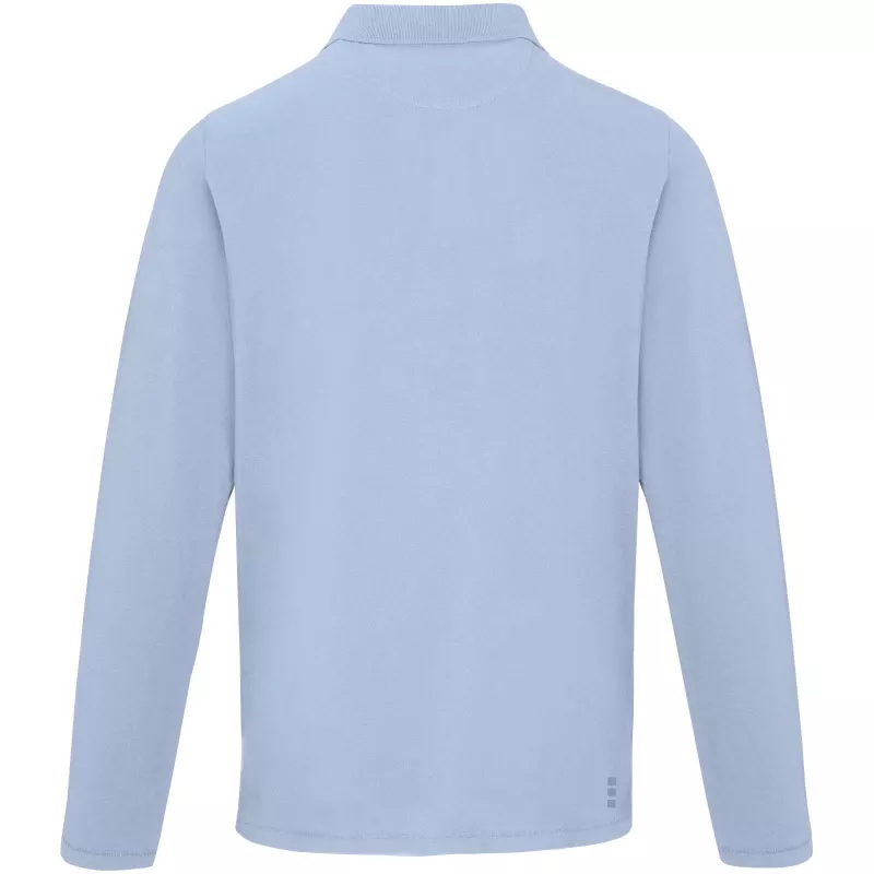 Męskie polo Oakville z długim rękawem - Niebieski mgła (38086-MISTBLUE)
