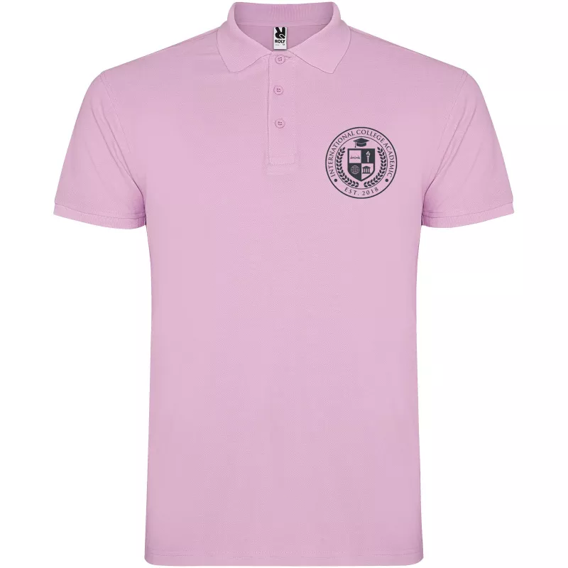 Koszulka polo bawełniana 200 g/m² ROLY STAR 6638 - Jasnoróżowy (R6638-L_PINK)