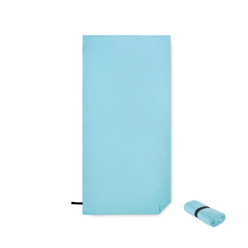 Ręcznik plażowy z mikrofibry 80x160 cm 200 g/m² WAXOFF - Turkusowy (MO2583-12)