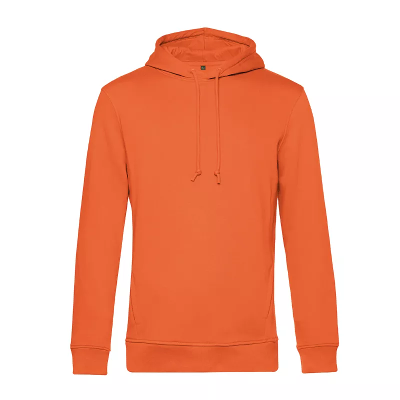 Bluza męska z kapturem B&C Organic Inspire Hooded - Pure Orange (233) (WU33B-PURE ORANGE)
