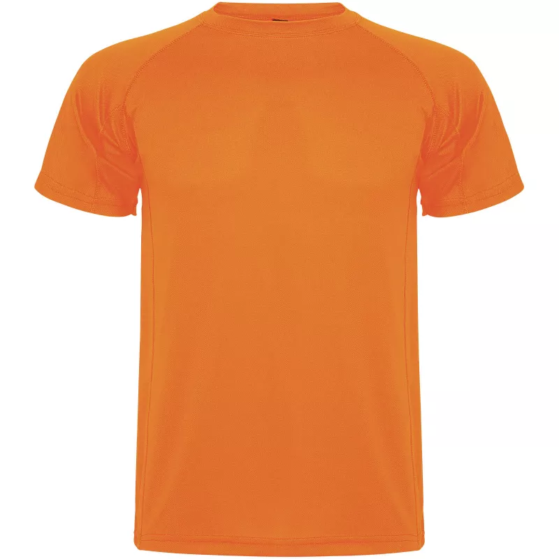 Montecarlo sportowa koszulka dziecięca z krótkim rękawem - Fluor Orange (K0425-FLORANGE)