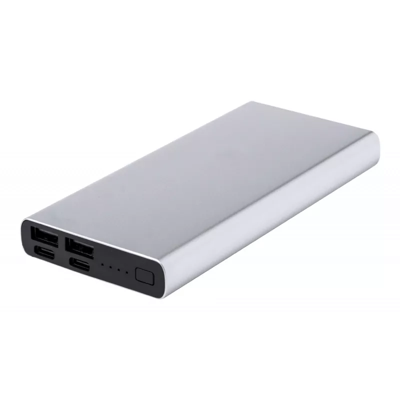 Tornad power bank - srebrny (AP733956-21)