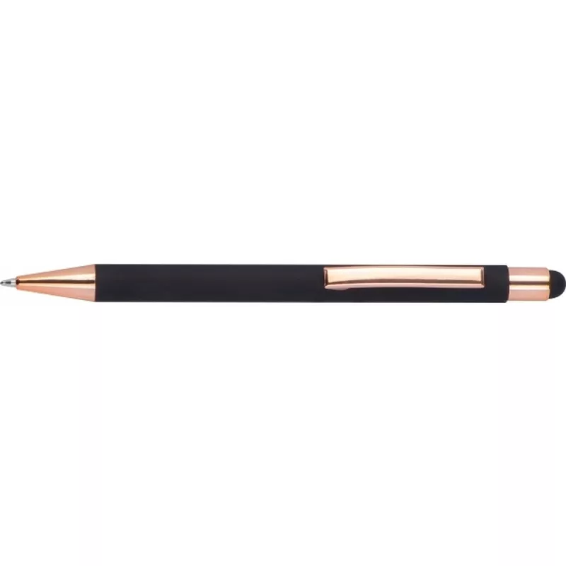 Długopis metalowy touch pen soft touch MIRAMAR - czarny (432803)