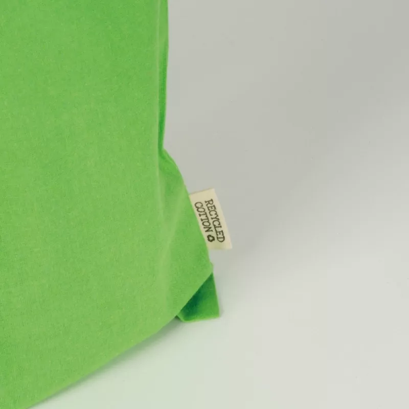 Torba bawełniana z długimi uszami 180g/m2 z materiałów z recyklingu GLEN - jasnozielony (6469829)