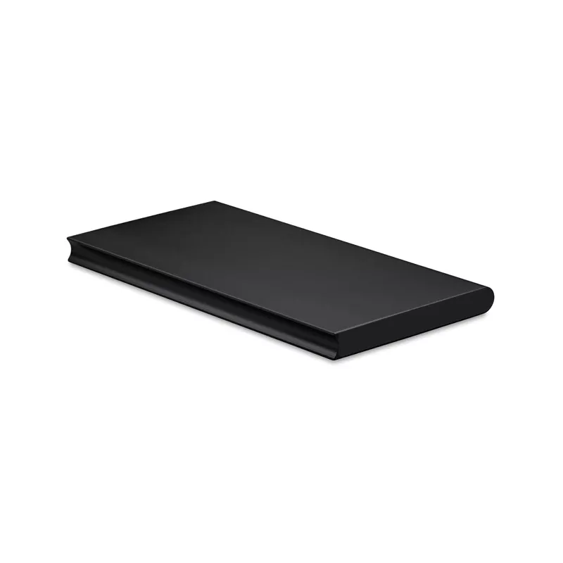 Powerbank solarny z aluminium 8000 mAh SOLAR POWERFLAT - Czarny (MO9051-03)