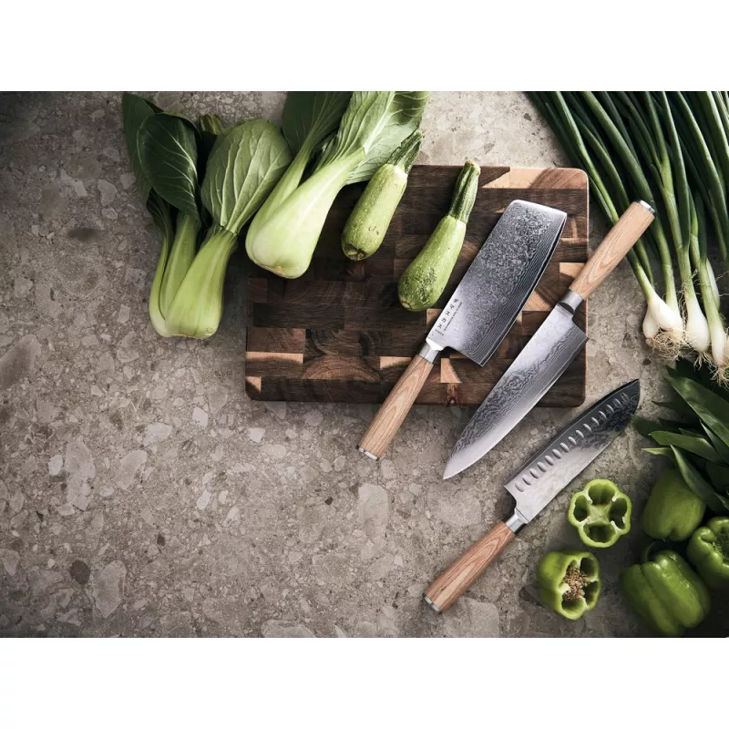 Nóż santoku VINGA Hattasan Damascus - srebrny (VG011-32)