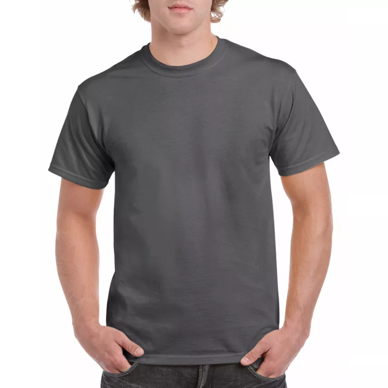 Koszulka bawełniana 180 g/m² Gildan Heavy Cotton™ - Dark Heather (5000-DARK HEATHER)