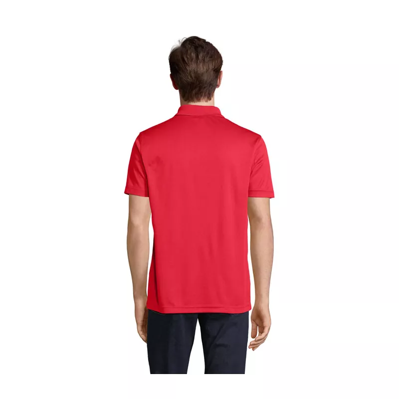 Polo sportowe unisex z recyklingu Sol's PITCHER - Czerwony (S04442-RD)