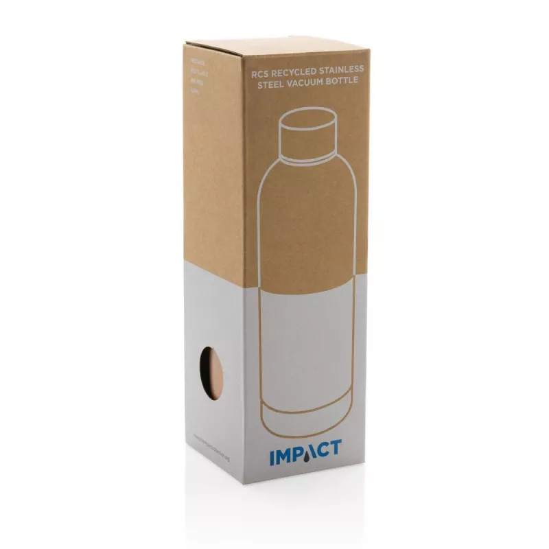 Butelka termiczna 500 ml, stal nierdzewna z recyklingu - brązowy (P435.709)