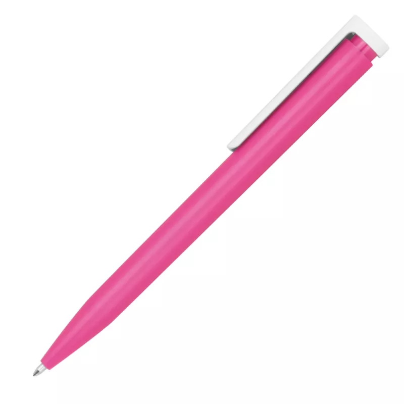 Długopis reklamowy plastikowy 13758 - różowy (1375811)