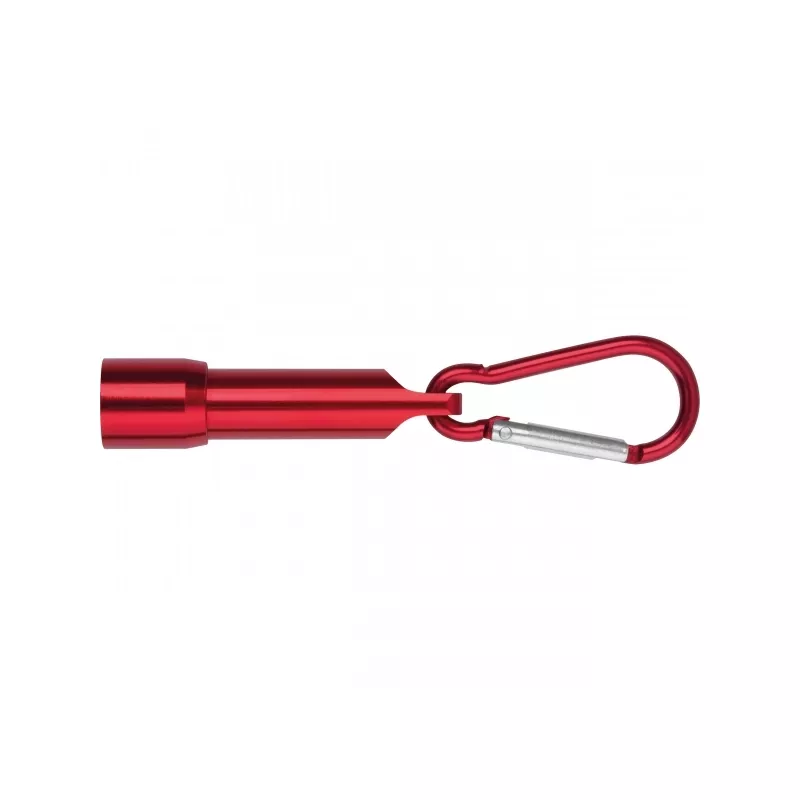 Mini latarka BERGAMO - czerwony (529305)
