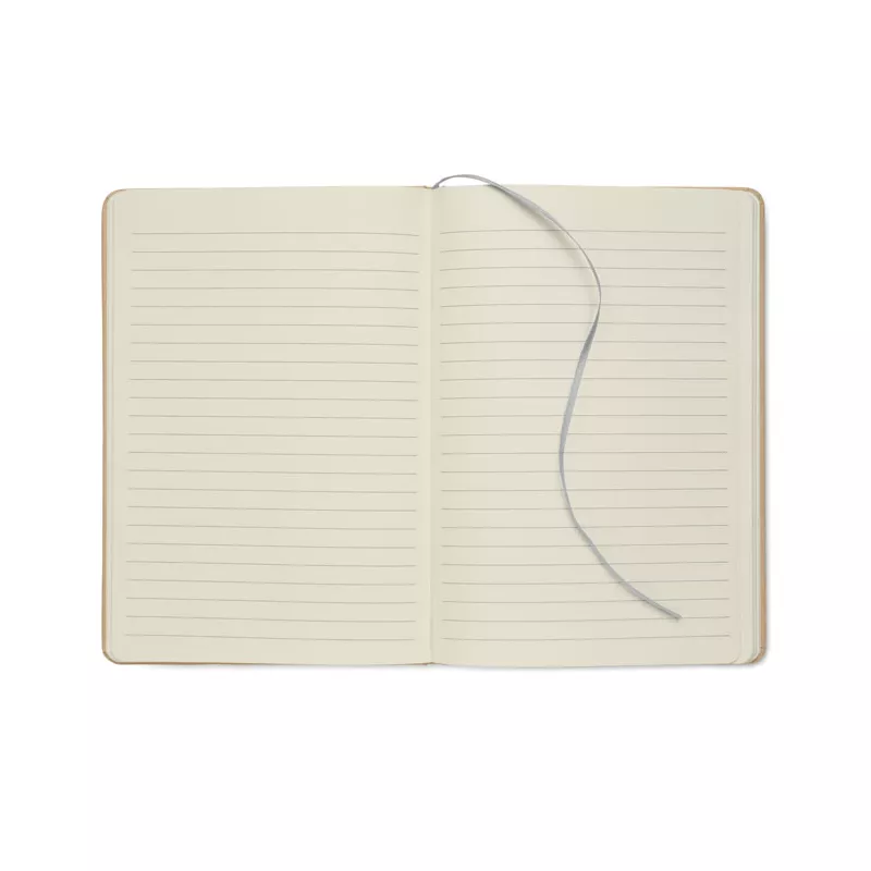 Notes A5 w okładce z kartonu 80 kartek w linię ROUTE - Srebrny (MO2580-14)