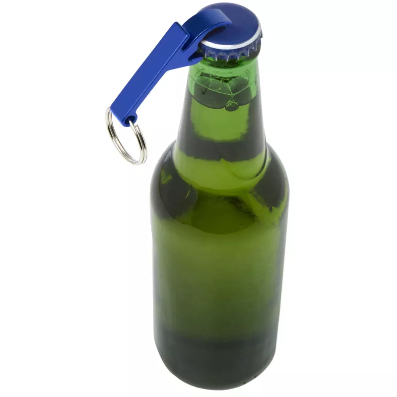 Tao otwieracz do butelek i puszek z łańcuchem do kluczy wykonany z aluminium pochodzącego z recyklingu z certyfikatem RCS  - Błękit królewski (10457153)