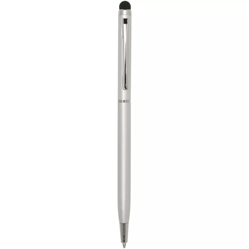 Ore aluminium ballpoint pen with stylus - Srebrny (10625681)