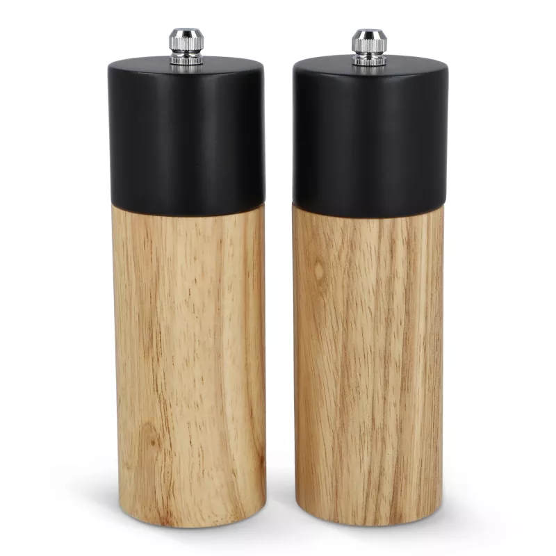 Zestaw drewnianych młynków do soli i pieprzu InSideOut - czarny (LT57209-N0002)