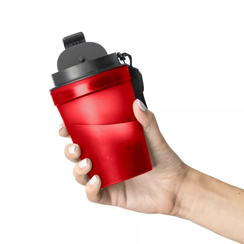 Kubek podróżny 350 ml - czerwony (VB287-05)