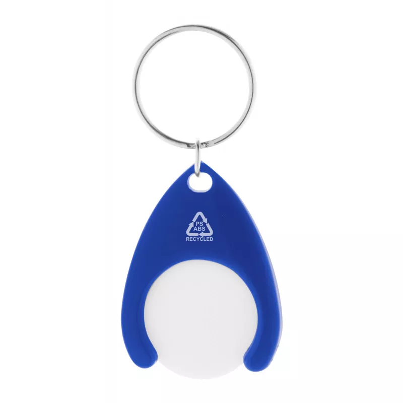 Brelok z żetonem do wózka RPET Neppy - niebieski (AP874021-06)