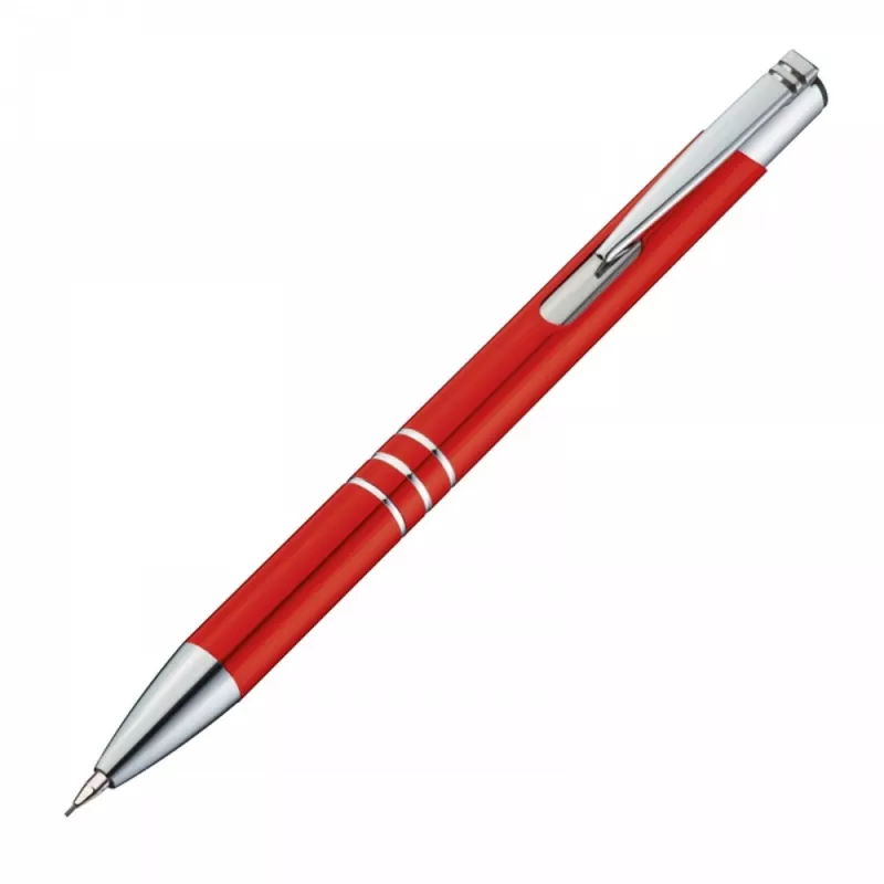 Zestaw piśmienny długopis i ołówek automatyczny KELLY - czerwony (1333005)