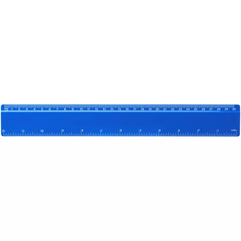Refari linijka z tworzywa sztucznego pochodzącego z recyklingu o długości 30 cm - Niebieski (21046852)