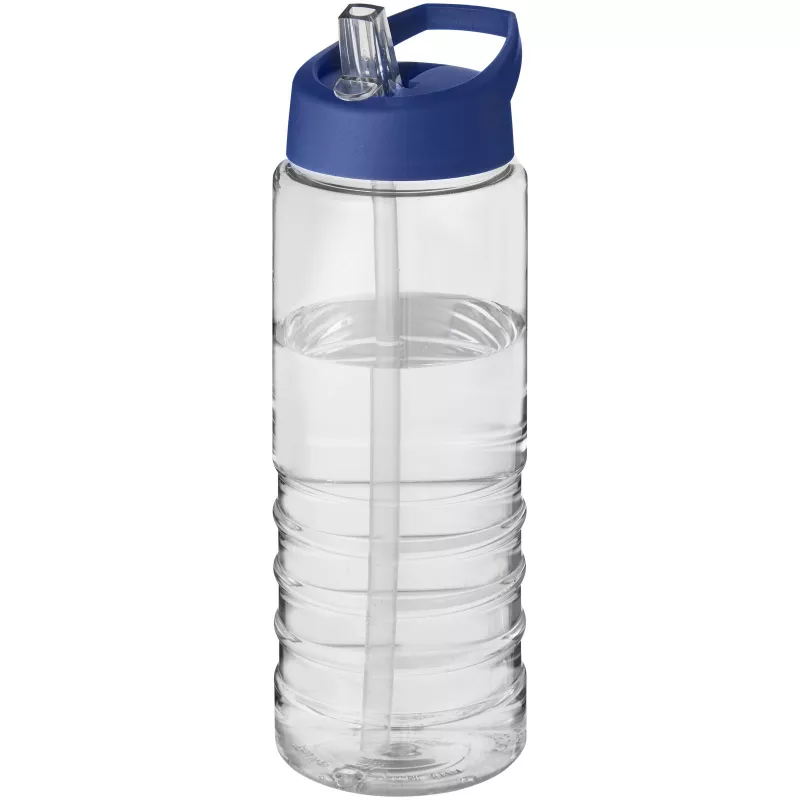 Bidon H2O Treble o pojemności 750 ml z wieczkiem z dzióbkiem - Niebieski-Przezroczysty (21087706)