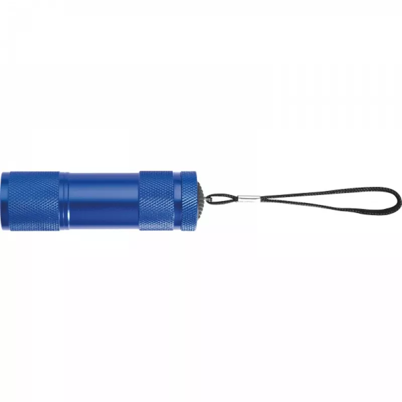 Latarka metalowa 9 LED DUNCAN - niebieski (8875704)