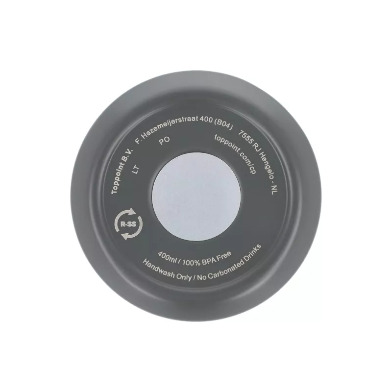 Termos na kawę ze stali nierdzewnej pochodzącej z recyklingu, 400 ml - szary (LT98698-N0061)