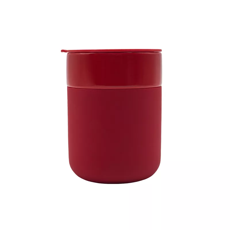 Kubek ceramiczny Caldo 370 ml - czerwony (R85322.08)