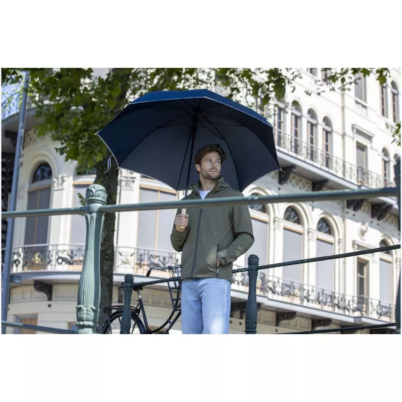 Parasol Norman 30 cali, wykonany z tworzywa sztucznego, odporny na wiatr  - Biały (13016301)