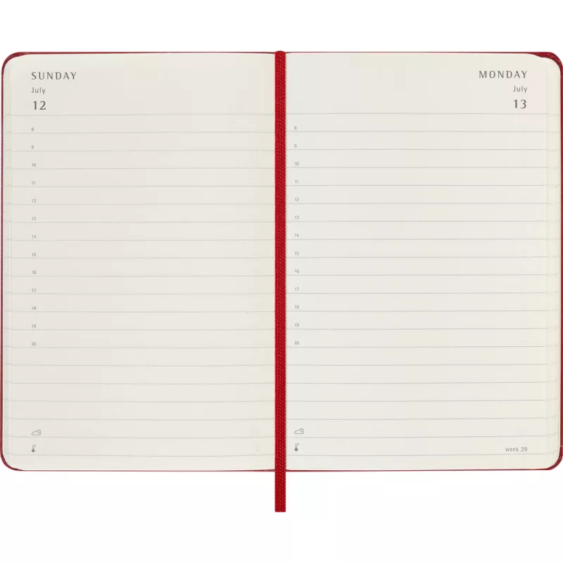 Kalendarz MOLESKINE - czerwony (VM292-05/2027)