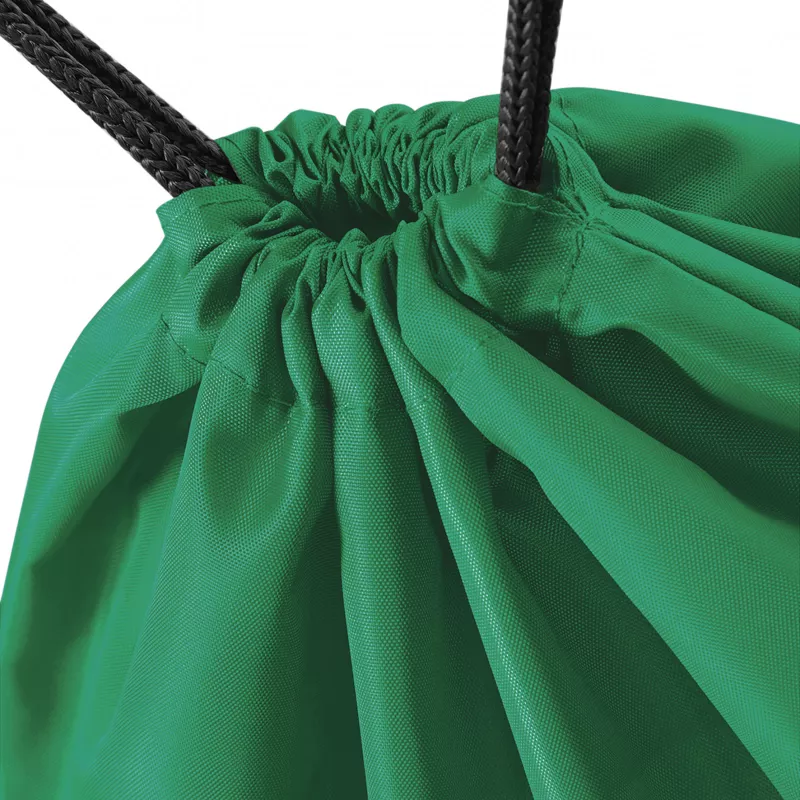 Reklamowy plecak na sznurkach  poliestrowy BagBase BG10, 34 x 45 cm - Kelly Green (BG10-KELLY GREEN)