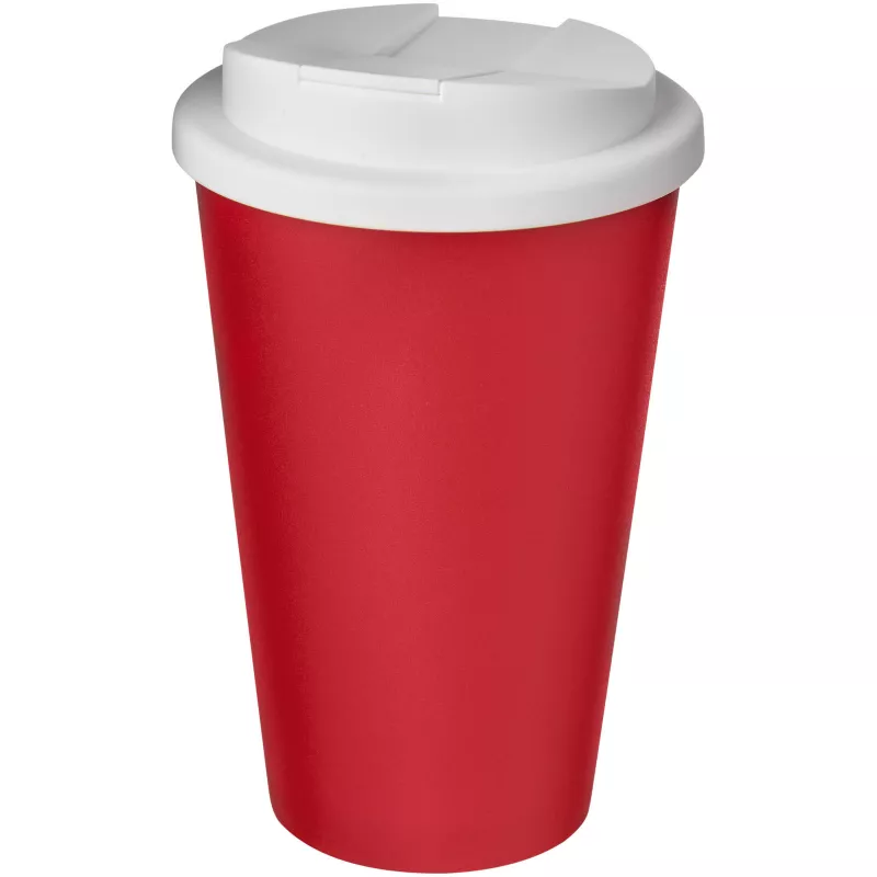 Americano® 350 ml tumbler with spill-proof lid - Biały-Czerwony (21069518)