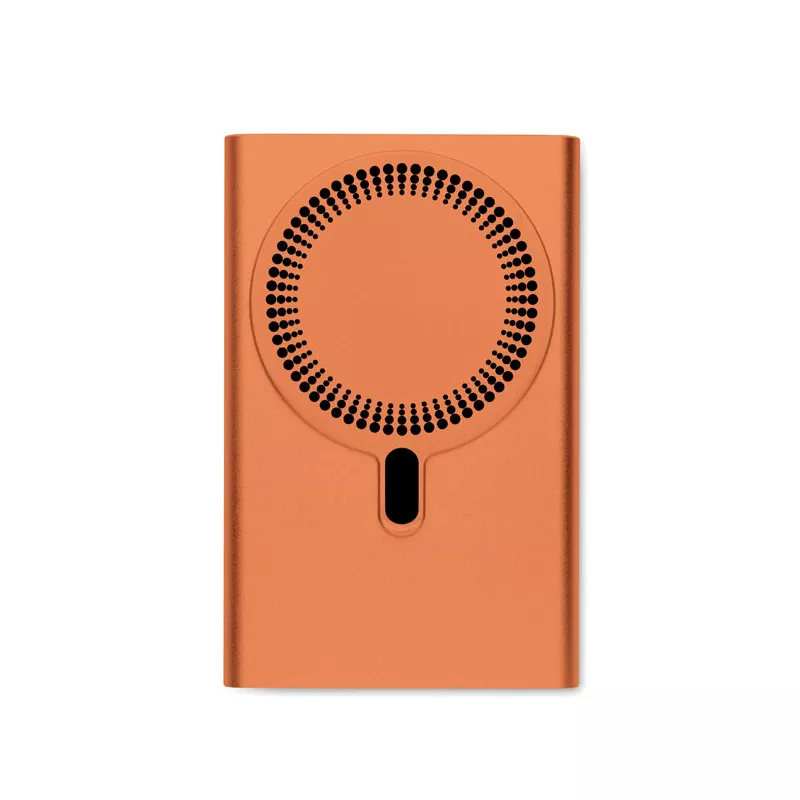 Powerbank magnetyczny 5000 mAh 15W z aluminium PAWTT - Pomaranczowy (MO2442-10)