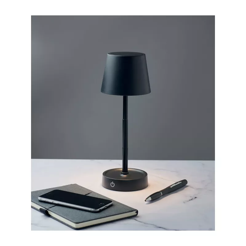 Lampka stołowa LED z akumulatorem 1200 mAh TAPLAMB - Czarny (MO2339-03)