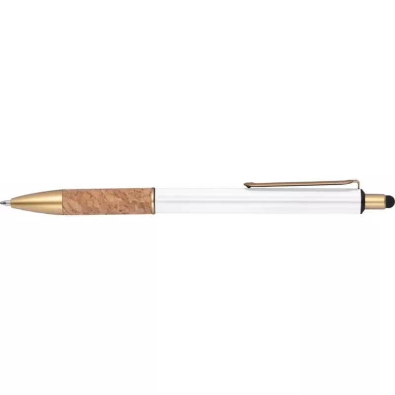 Długopis metalowy touch pen CAPRI - biały (369006)