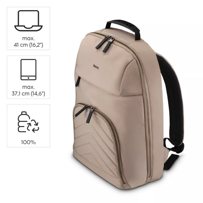 Plecak na laptopa 16,2" Hama Lightweight Premium - beżowy (VH041-20)