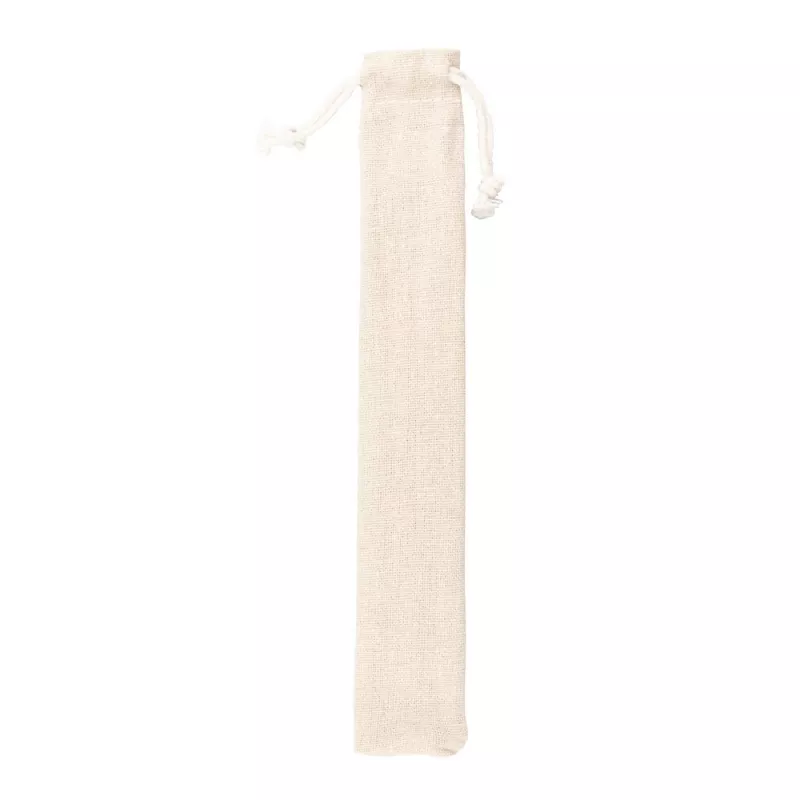 Zestaw słomek wielokrotnego użytku, 2 szt. z czyścikiem - srebrny (V8803-32)