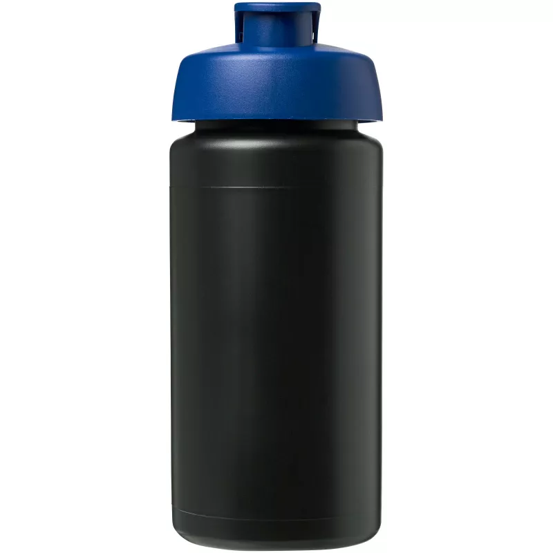 Bidon Baseline® Plus o pojemności 500 ml z wieczkiem zaciskowym i uchwytem - Czarny-Niebieski (21007213)