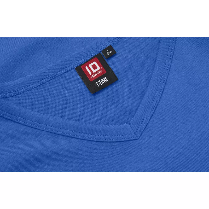 T-shirt ID  T - TIME®/v-neck 175 g/m² - Azure (0514-AZURE)