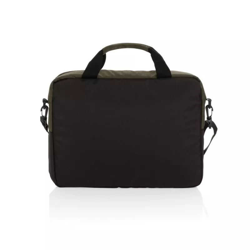 Torba na laptopa 15,6" AWARE™ Kazu, poliester z recyklingu - zielony (P732.177)