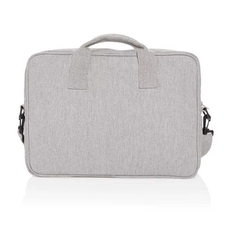 Torba na laptopa 15,4" AWARE™ Laluka, bawełna z recyklingu - szary (P732.112)