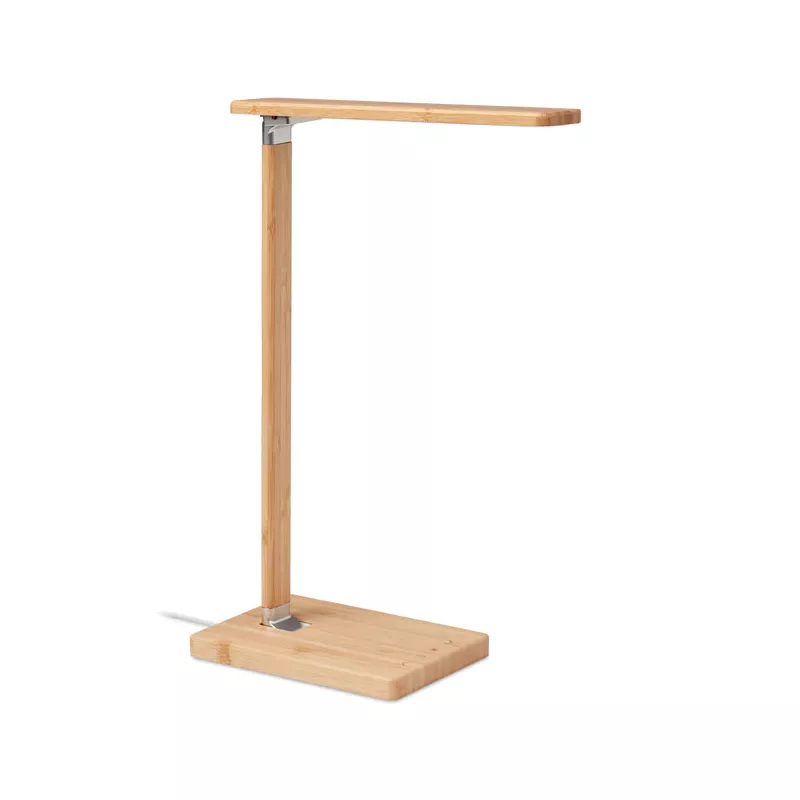 Lampka biurkowa z ładowarką 10W NEAT LIGHT - Drewna (MO6346-40)
