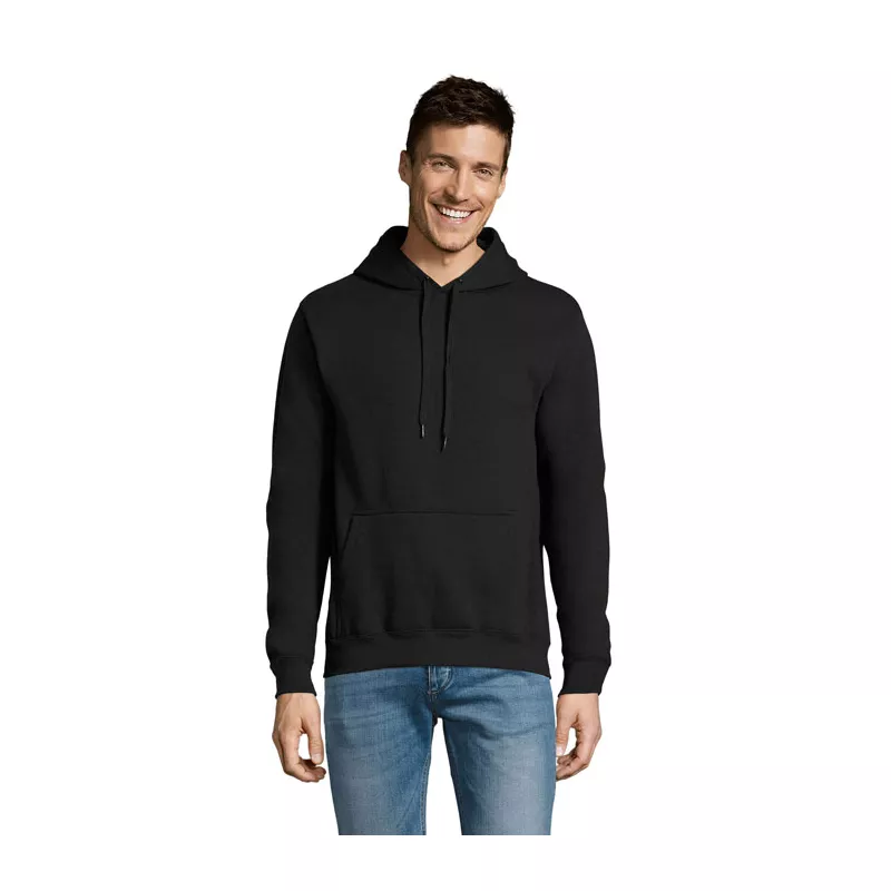 Bluza unisex z kapturem 320 g/m² Sol's SLAM - Czarny (S13251-BK)