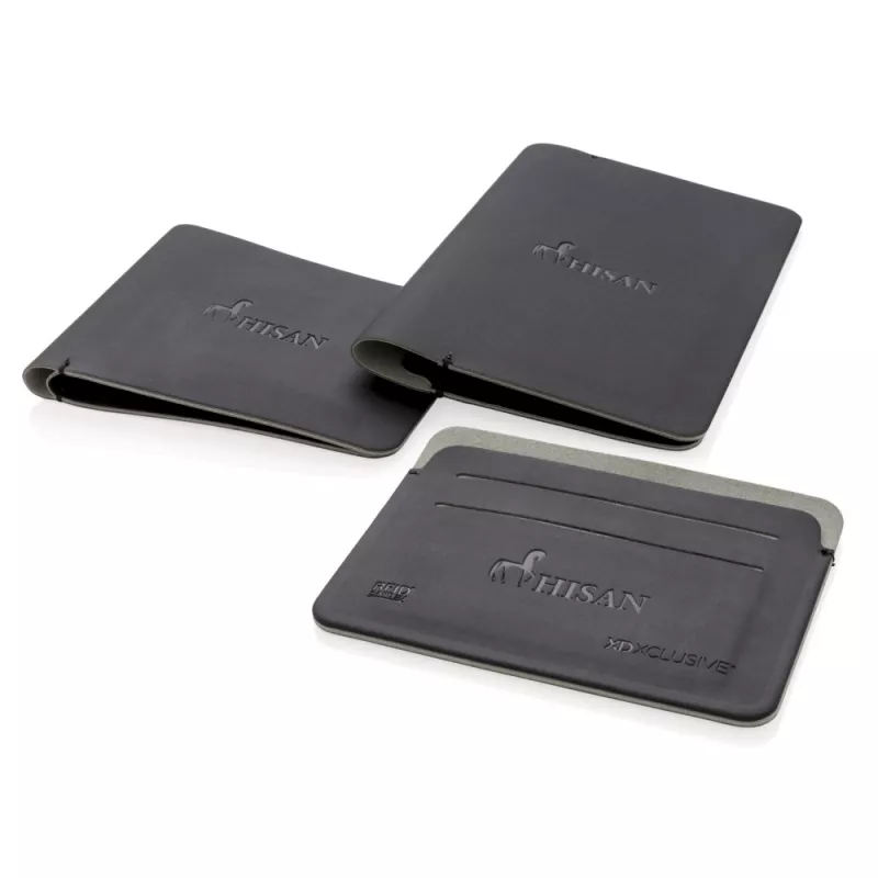 Etui na karty kredytowe Quebec, ochrona RFID - czarny, szary (P820.671)